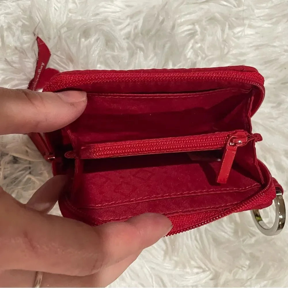 Vera Bradley Quilted Scarlet Keyring Wallet - Picture 5 of 8